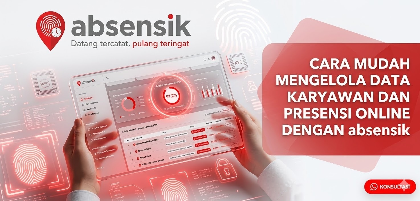 Cara mudah mengelola data karyawan dan presensi online dengan Absensik.com