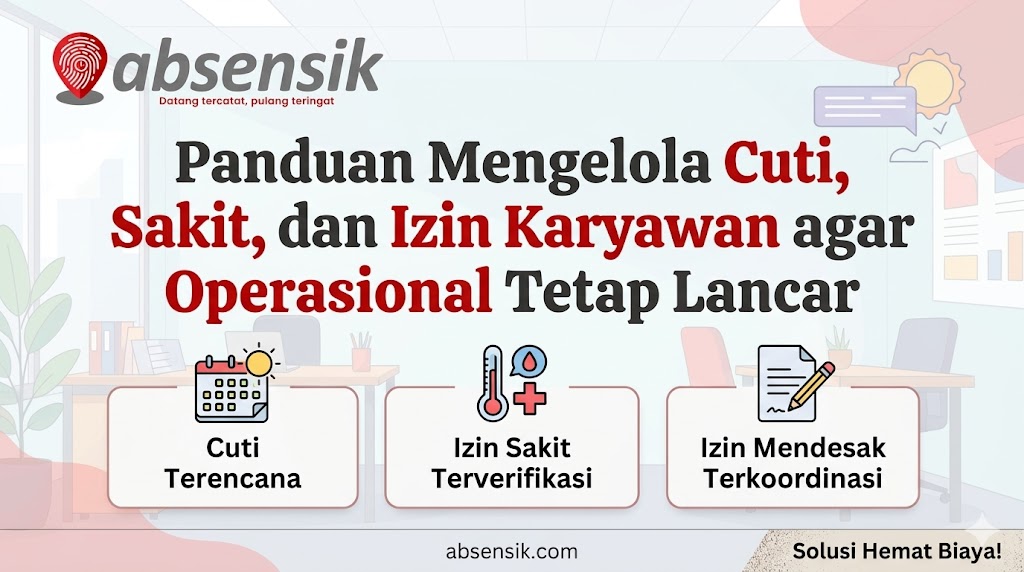 Panduan Mengelola Cuti, Sakit, dan Izin Karyawan agar Operasional Tetap Lancar