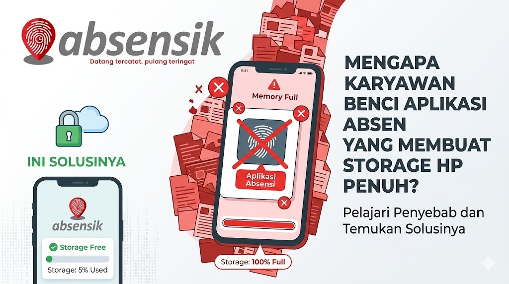 Mengapa Karyawan Benci Aplikasi Absen yang Membuat Storage HP Penuh? Ini Solusinya