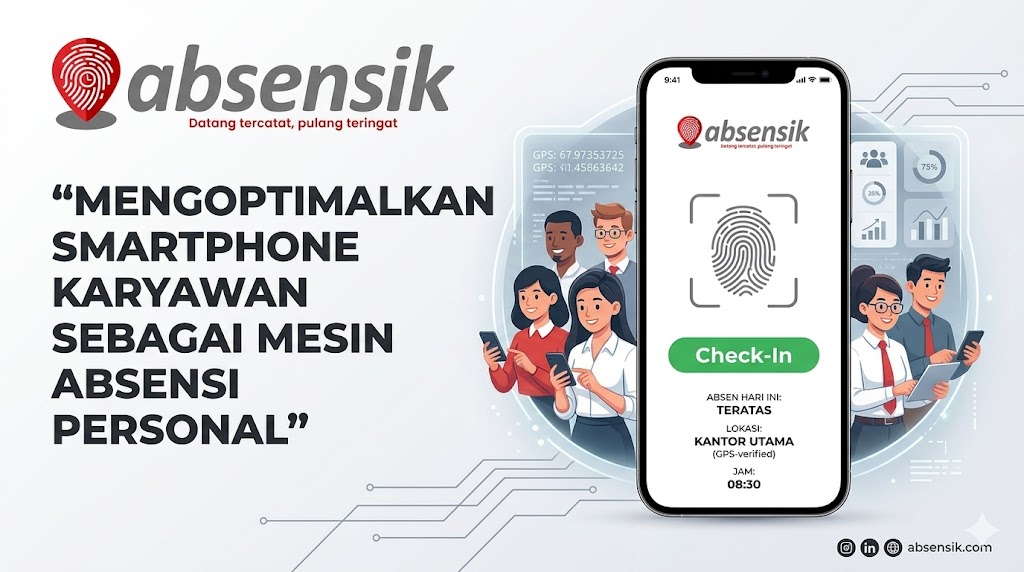 Mengoptimalkan Smartphone Karyawan Sebagai Mesin Absensi Personal
