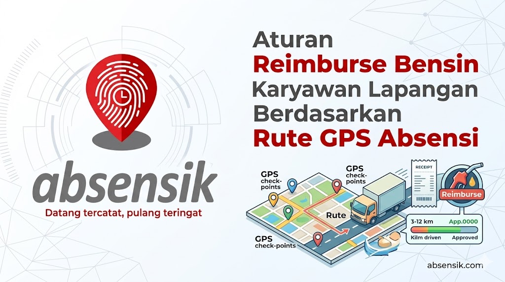 Aturan Reimburse Bensin Karyawan Lapangan Berdasarkan Rute GPS Absensi