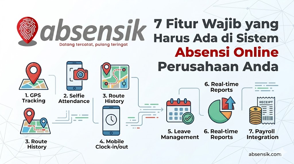 7 Fitur Wajib yang Harus Ada di Sistem Absensi Online Perusahaan Anda