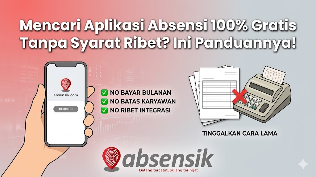 Mencari Aplikasi Absensi 100% Gratis Tanpa Syarat Ribet? Ini Panduannya!