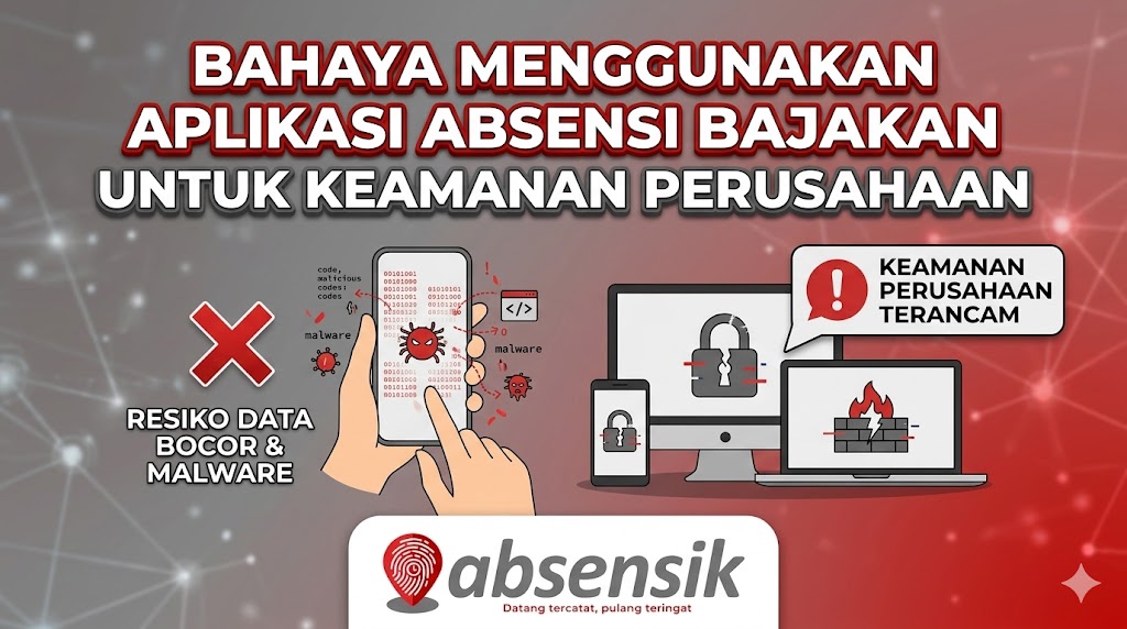 Bahaya Menggunakan Aplikasi Absensi Bajakan untuk Keamanan Perusahaan