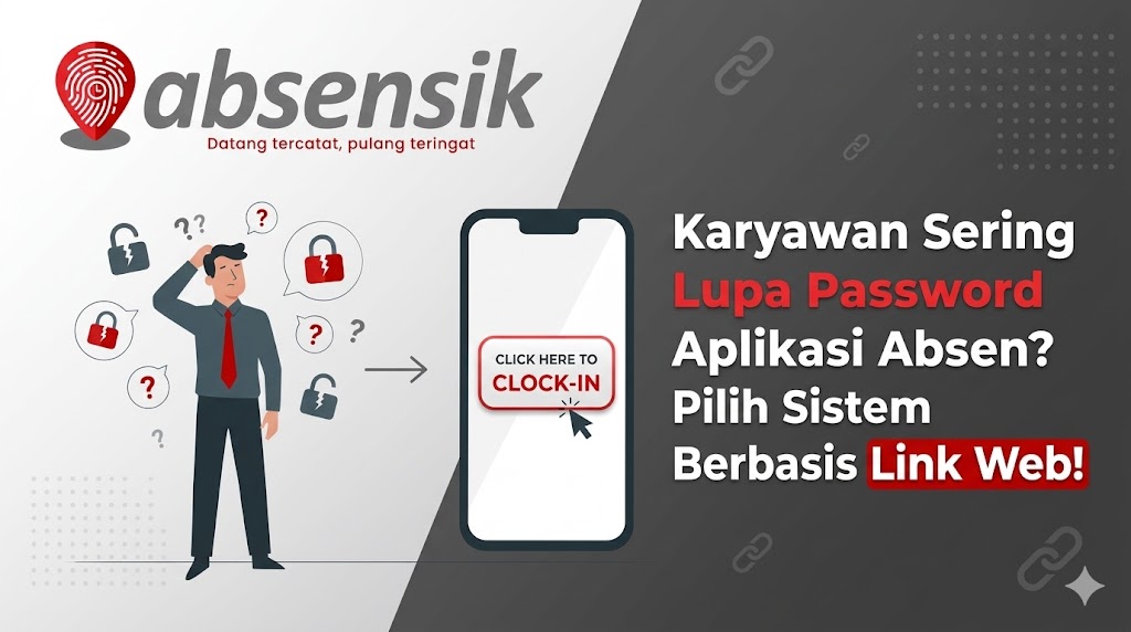 Karyawan Sering Lupa Password Aplikasi Absen? Pilih Sistem Berbasis Link Web!