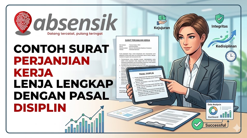 Contoh Surat Perjanjian Kerja Lengkap dengan Pasal Disiplin